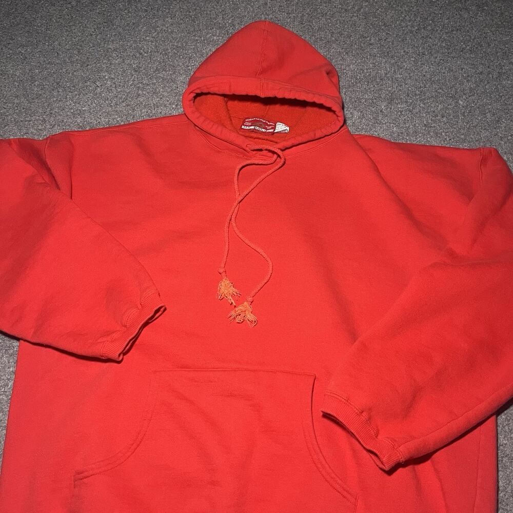 Vintage Marlboro Country Store Hoodie Mens XXL Red Baggy Oversized 90s